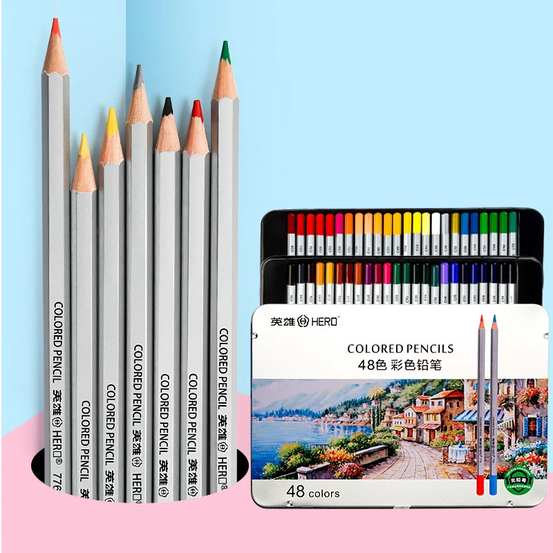 

Non-toxic colored pencils profesional set Lead-free 24/36/48/72 color pencil For kids Drawing Painting fine Colour Coloring book