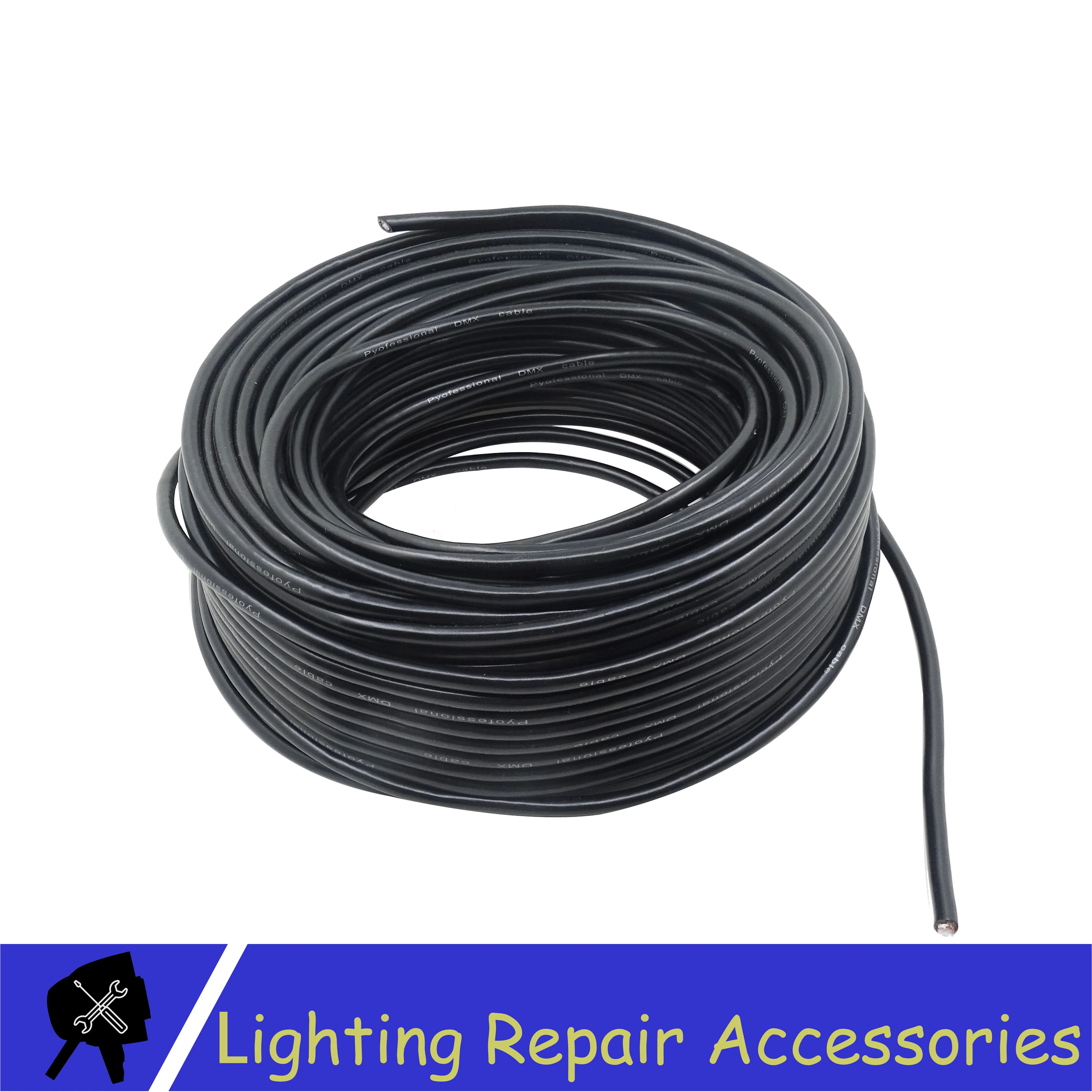 3-PIN Signal Connection Shielding DMX Cable 50M/100M/150M/200M/250M/300M/350M/400M/500M DMX Cable For LED PAR Stage Lights