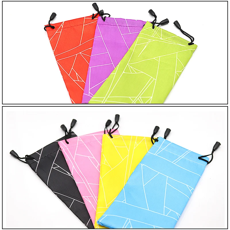 COLOR_MAX 3 peças de bolsa de óculos de microfibra de feltro de fibra química macia breve bolsa de óculos de sol estojo de leitura