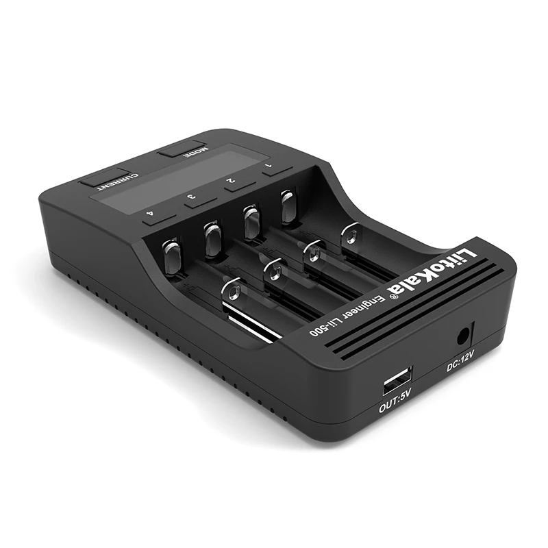 Liitokala Lii500 LCD Battery Charger, Charging 18650 3.7V 18350 18500 16340 25500 10440 14500 26650 1.2V AA AAA NiMH Battery