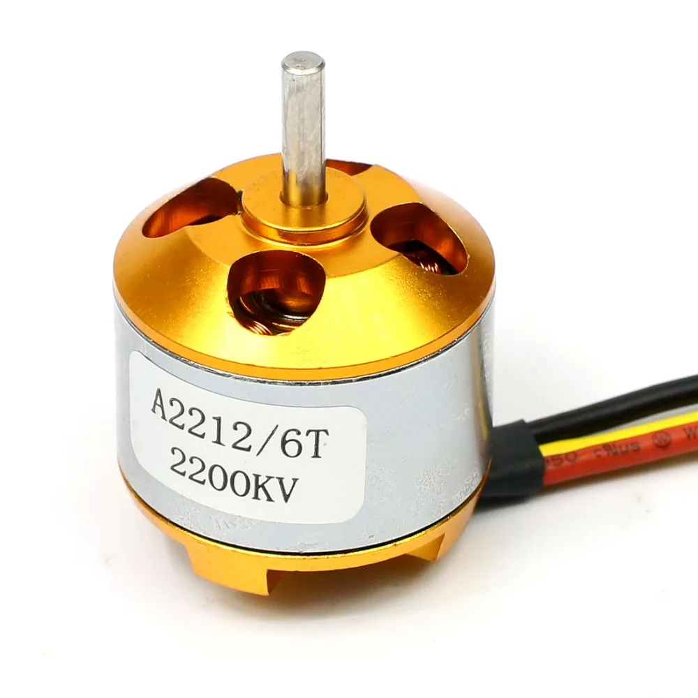 F02048 A 2212 A2212 2200KV soporte de Motor Outrunner sin escobillas 6T para avión RC multihelicóptero Quadcopter Drone + FS