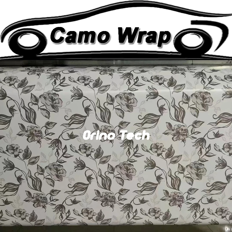 

Amazing PVC Adhesive Flower Film Sticker Camouflage Vinyl Car Wrap Decal Motorcycle Truck Vehicle Wrapping Foil With Air Bubble