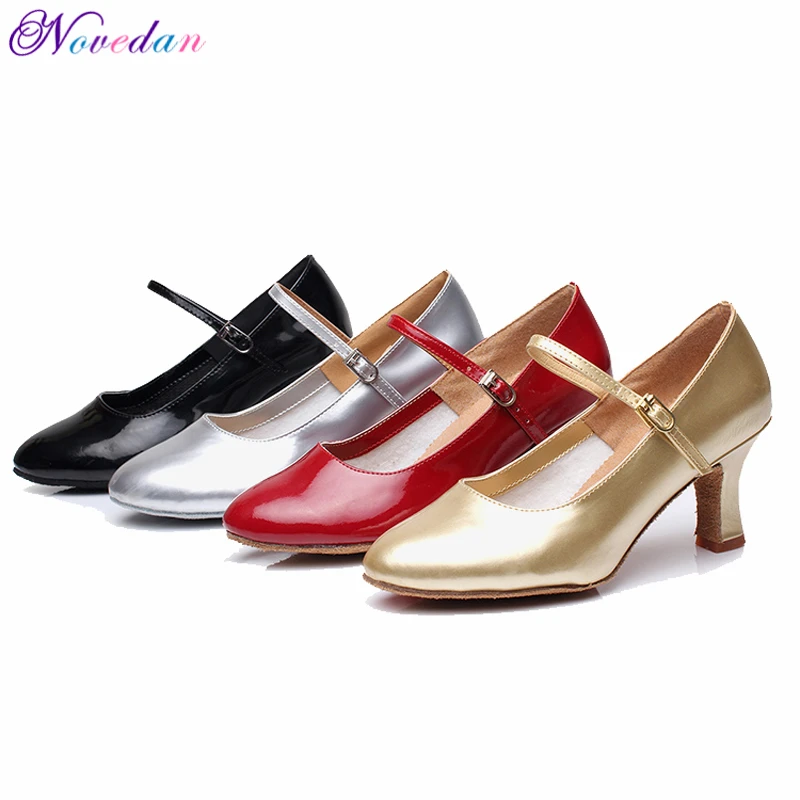 New Women Girls Ballroom Latin Tango Modern Dance Shoes Closed Toe Sandals Indoor Dancing Shoes Ladies Salsa Shoes