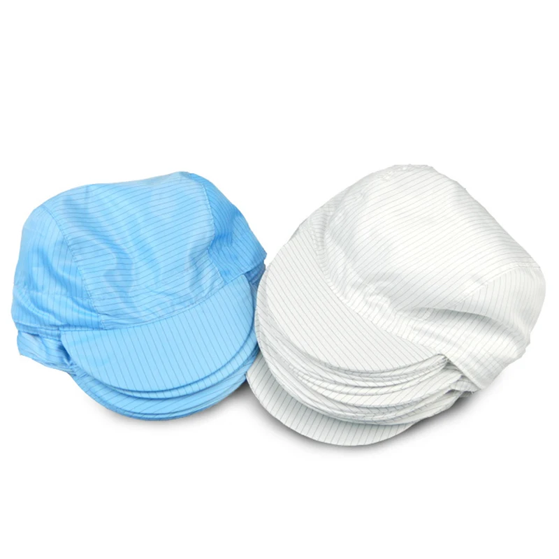 Anti-static Hat Factory Outlet Anti-Static Safety Cleanroom Hats Dustproof Clean Room Protective Electronics Factory Work Cap