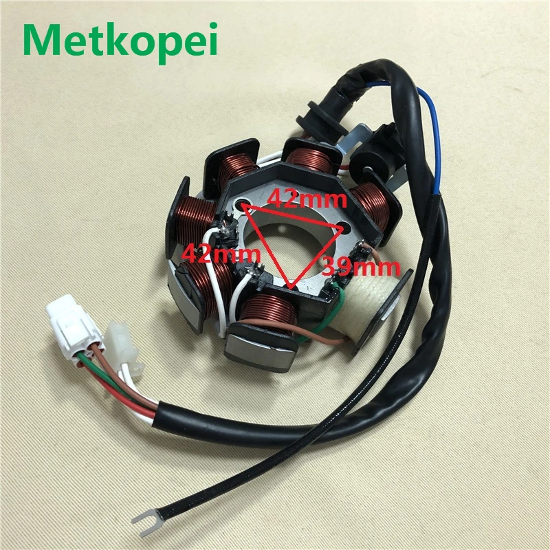 motorcycle YBR125 YB125 XTZ125 7 pole magneto stator coil generator for Yamaha 125cc YBR 125 inner rotor ignition foot starter