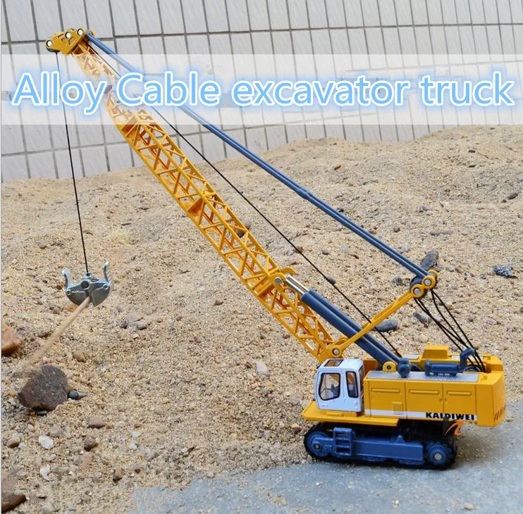 Hot sale !1 : 87 glide alloy construction vehicles toy model,Cable excavator truck model,Free shipping, Baby educational toys