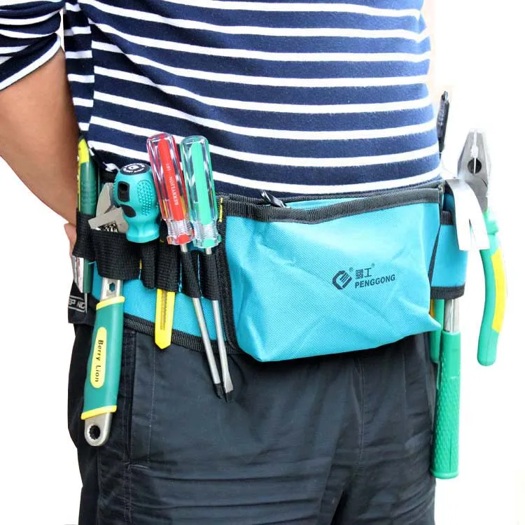 Multi-attack to Kit Tools package maintenance electrician pockets Waist Bag waterproof wear authentic canvas bag