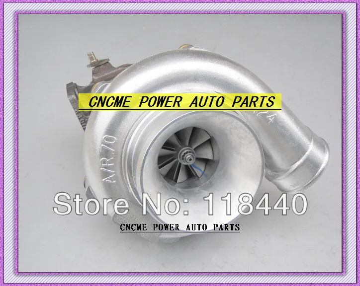 Retail GT3076 No valve turbo T25 C: A/R .70 T: A/R .64 wastegate water and oil cooled turbocharger turbo 350-480HP  Wholesale