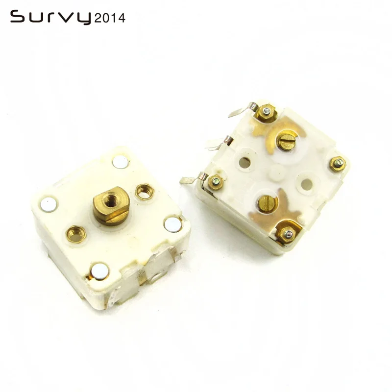 2PCS 223F Style Dual Duplex 20pF Variable Capacitor for FM Radio