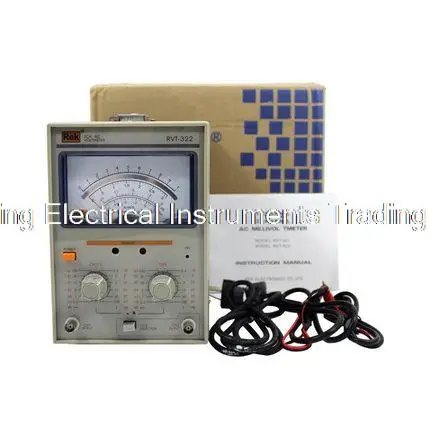 RVT-322 AC Millivoltmeter 10Hz to 1MHz, the range is from 300uv to 100V full scale value