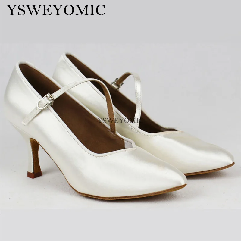 Ballroom Bd Dansschoenen Standaard Flesh Beige Zwart Wit Satijn Lage Hoge 7Cm Hak Ballroom Latin Dans Schoenen Voor vrouwen BD138
