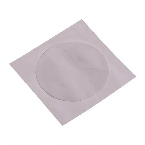 White CDSLV-100-WH, 100 Paper CD sleeves with Window and Rear Flap