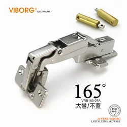 (2 pieces)VIBORG 165 degree Full / Half Overlay Inset Soft close Self Closing Kitchen Cabinet Hinge Cupboard Wardrobe Door Hinge