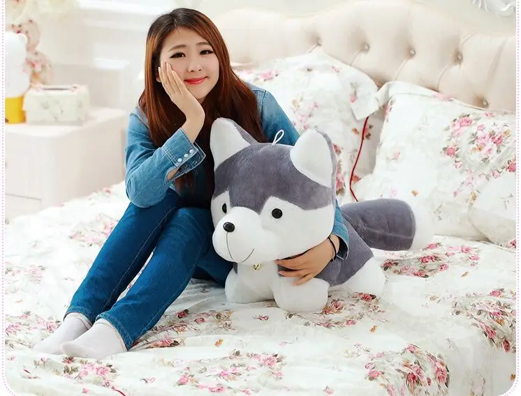 

Cute Big Head Husky Plush Stuffed Toy Dog Birthday Gift W3255 Soft Cuddly Toy for All Ages Ideal Present for Birthdays And Holid