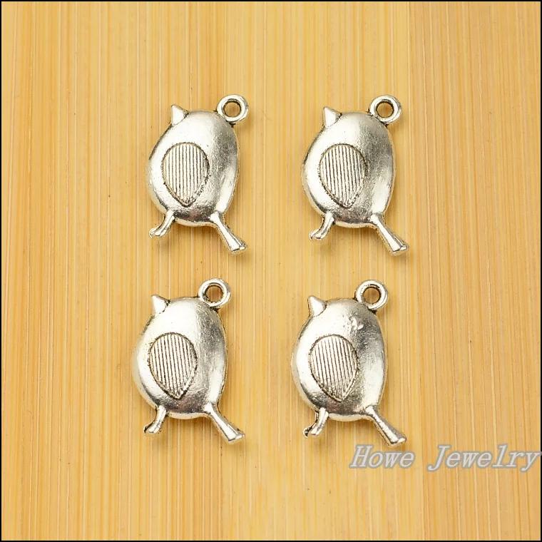 wholesale 70pcs retro birds  charm Tibetan silver  fit  for  Necklaces & Pendants  metal jewelry findings