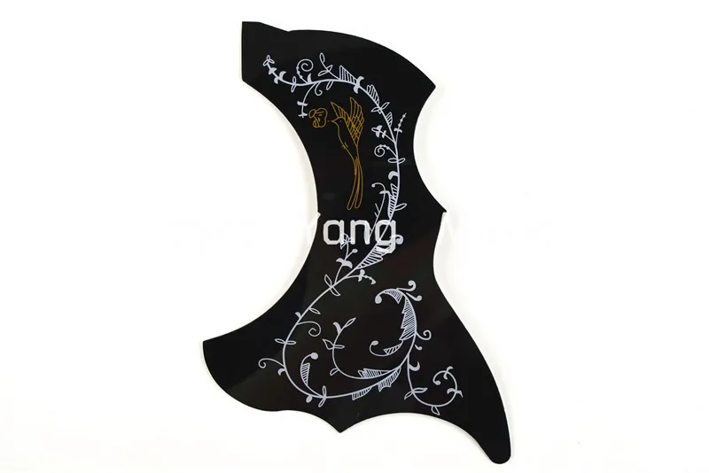 Alice Hummingbird Acoustic Guitar Pickguard Black Peel and Stick Adhesive Back R47mm Guitar Necessities Free Shipping Wholesales