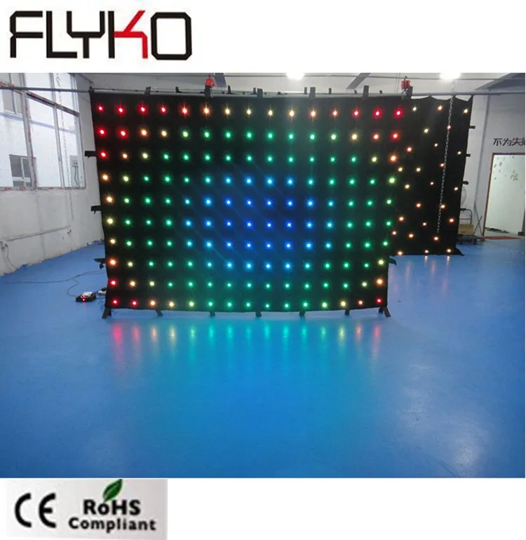 

P20 high quality led party equipment for sale dj booth table dj led video curtain 2mX3m