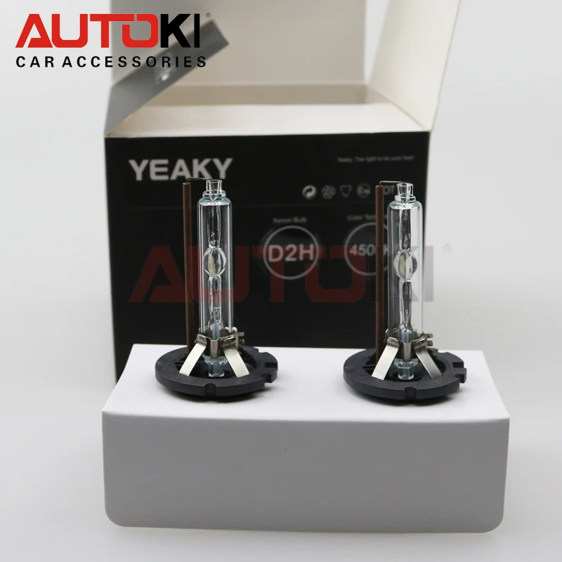 Autoki 100% Original Yeaky Series 35W 12V Super Bright Hid xenon Projector Lens 4500K 5500K 6500K HID Xenon Bulb  D2H HID Lamp