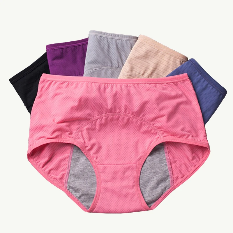 Leak Proof Menstrual Period Panties Women Underwear Physiological Pants Cotton Seamless Briefs High Waist Female Dropshiping