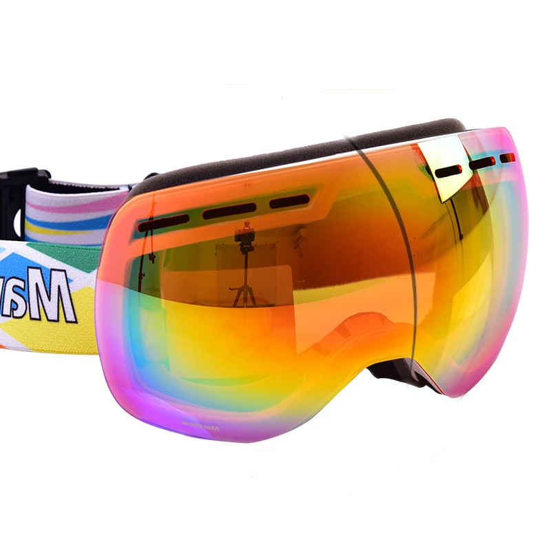 Marsnow Outdoor Children Ski Goggles Girls Boys Kids UV400 Snowboard Eyewear Double Layer Lens Anti-Fog Skateboard Snow Goggles