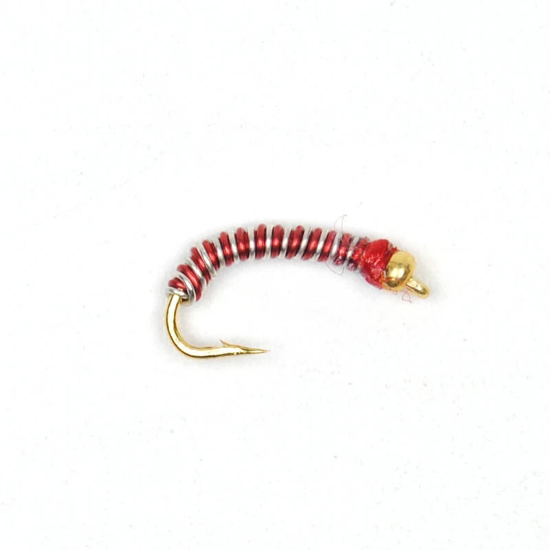 Bimoo 10pcs #14 Bi Color Brassie Midges Chironomids Fly Fishing Flies / Bait / Lures