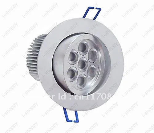 7W Dimmable High power 7 LED Recessed Ceiling Down Cabinet Light Fixture Downlight Spotlight Bulb Lamp Warm/Pure White