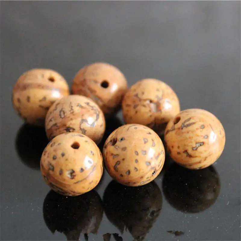 10PCS 11-12mm Real Nepal Bodhi Loose Beads Triangle Dragon Eye Bodhi for Prayer Malas TSB0153