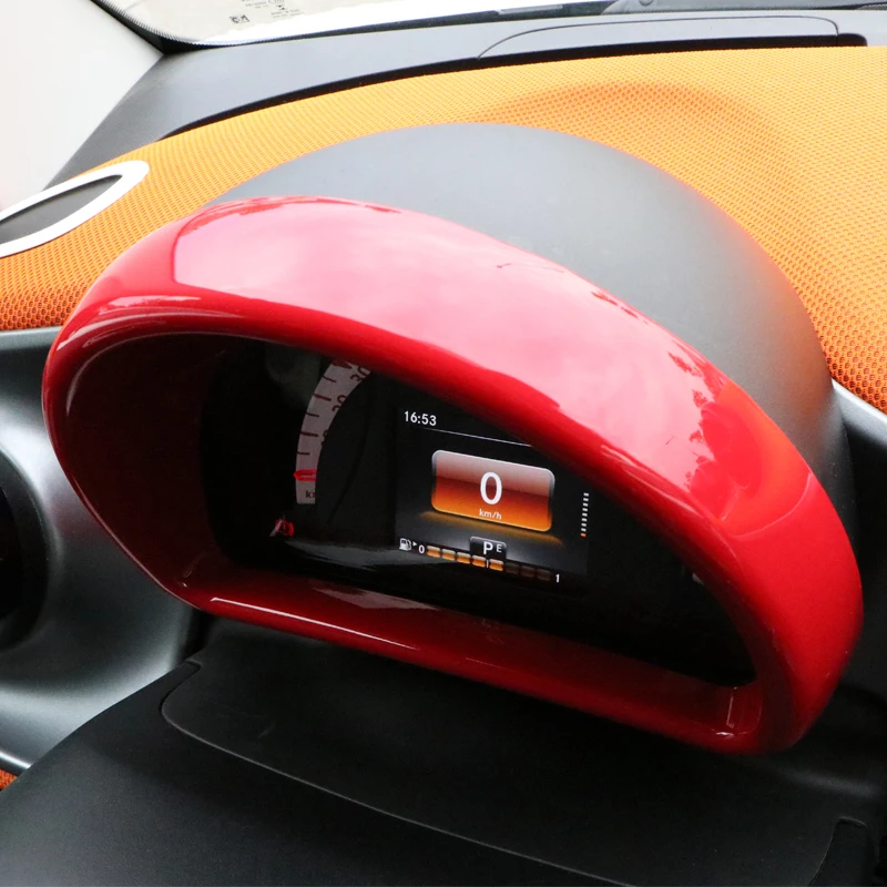 For Smart 453 fortwo forfour Car dashboard decoration sticker Speed meter fuel mater frame Modification car styling car sticker
