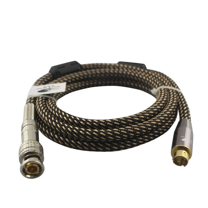 Video Cable 4 Pin S-Video to Q9 BNC for TV STB Projector Monitor OFC Copper Cable Gold Plating 1M 2M 3M 5M 8M 10M 12M