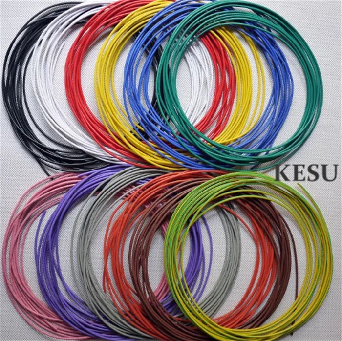 

50M/1LOT 28AWG UL1007 multicolor Environmental Electronic Wire cable can mixed color