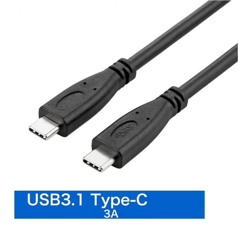 Cable de carga de sincronización macho a macho tipo C, 0,3-1m, USB-C para teléfono, ordenador portátil, Macbook Chromebook, Piexl, Huawei Mate 10, Samsung S8