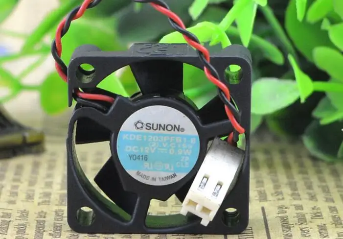 Original  SUNON 30*30*10 3cm 0.9W KDE1203PFB1-8 12V 2 wire hard drive fan