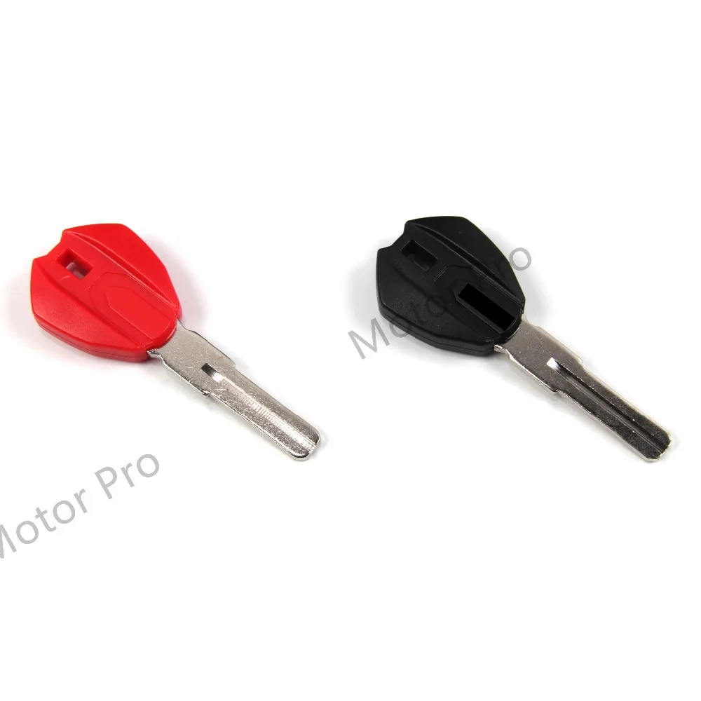 

Uncut Blade Blank Key For Ducati Monster 659 696 795 796 1100 Motorcycle Replacement Accessories With Logo BLACK RED