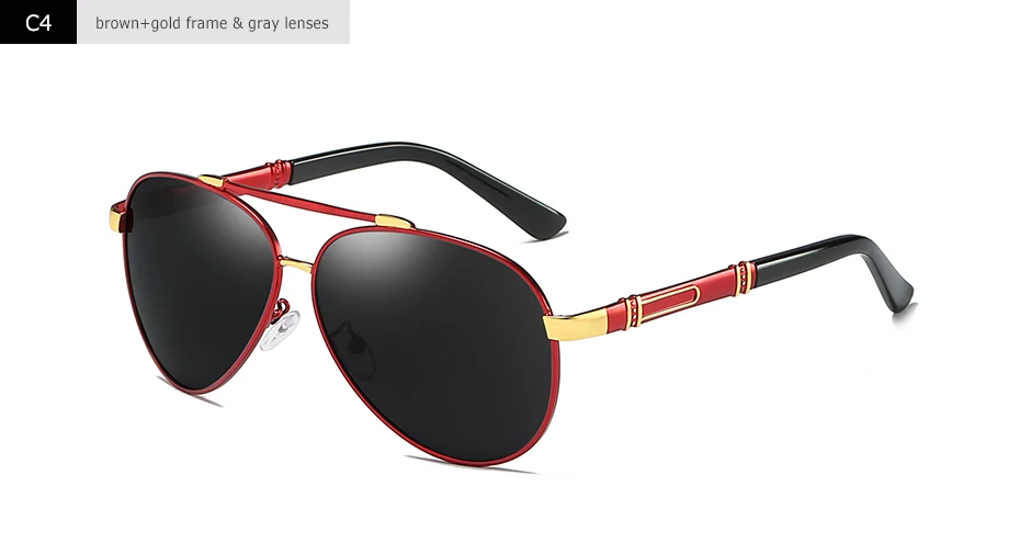 Blanche Michelle Pilot Polarisierte Sonnenbrille Männer 2025, Marke Spiegel Sonnenbrille Fahren UV400 Legierung Gafas De Sol Oculos Mit Box – Detail 13