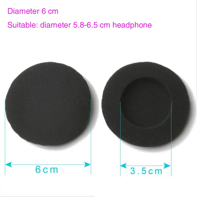 4 шт./2 пары, амбушюры для наушников, 60 мм