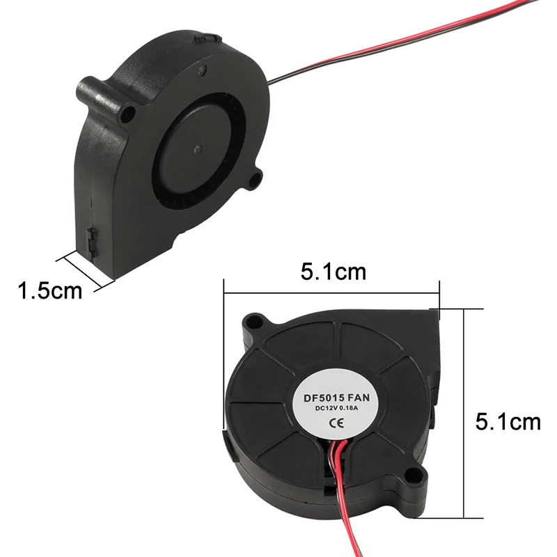 Aokin 5015 ventilador 12v 24v para anet a8 a6 dc ventilador de refrigeração ultra-silencioso rolamento de óleo sobre 7500 rpm ventilador turbo para impressora 3d 5015 ventilador