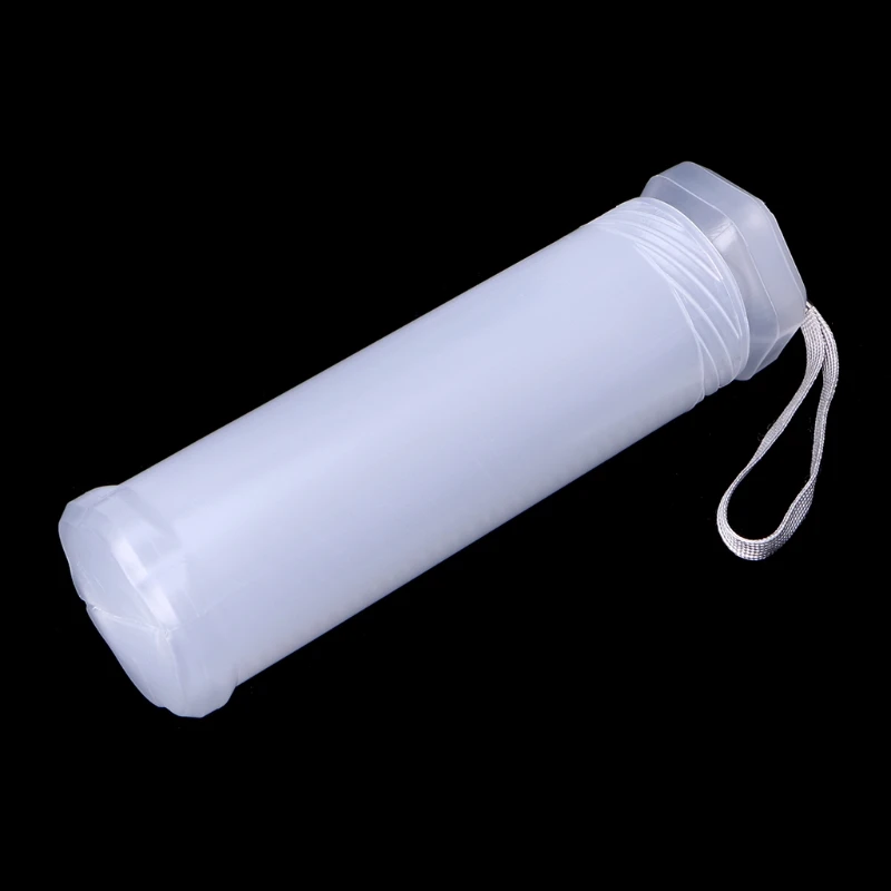 Slim Transparent Cylinder Pencil Case Adjustable Plastic Pen Holder Portable School Office Supplies