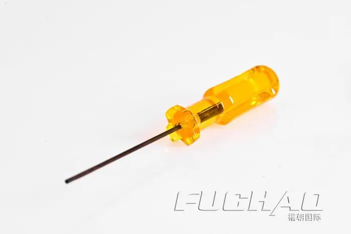 Cacciavite Strumenti di Cucito Mechine Interno Sei Angolo Cacciavite formato: 1.6 Bolt Driver Manico Giallo