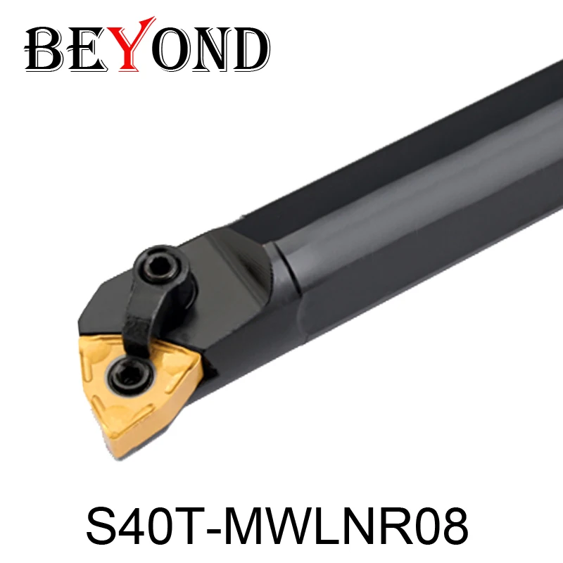 

BEYOND 40mm MWLNR MWLNL S40T-MWLNR08 S40T-MWLNL08 Internal Turning Tool Holder Boring Bar lathe Cutter Tools Carbide Inserts