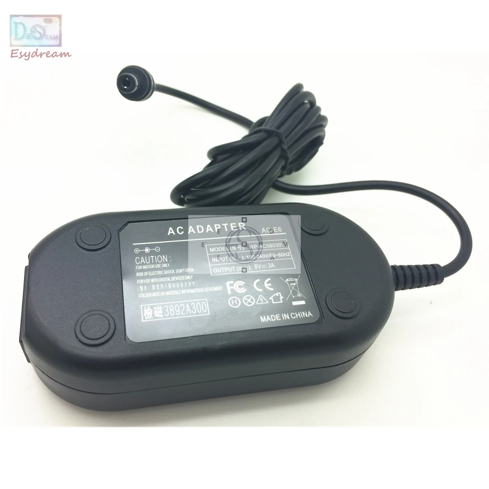 Camera AC Power Adapter Kit for Canon EOS RP R8 R10 R100 R50 77D 850D 800D 750D 760D 250D SL3 Replace ACK-E18 DR-E18 LP-E17