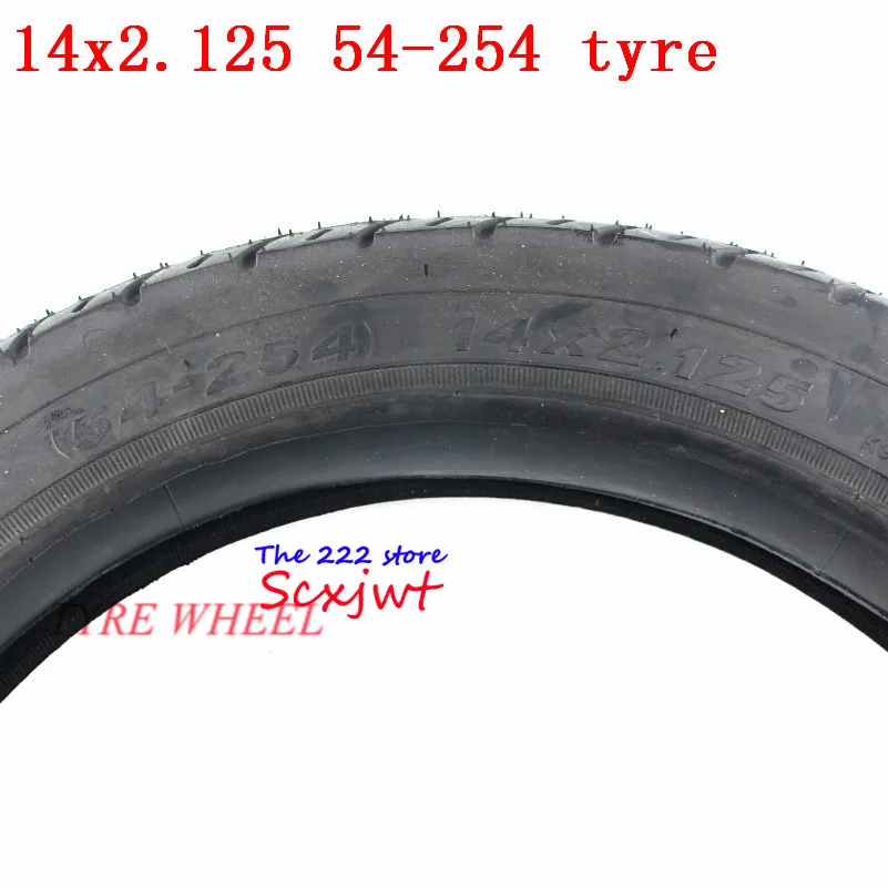 14x2.125 Inflation wheel Tire 14*2.125 Electric Bicycle tyre 14 X 2.125  54-254 inner outer  fits Many Gas  Scooter