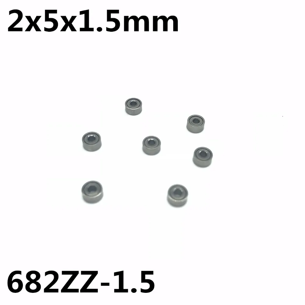 10Pcs 682ZZ-1.5 2x5x1.5 mm Deep groove ball bearing Miniature bearing High quality Model aircraft 682Z