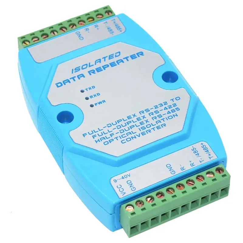 Industrial grade RS-485/432 optical isolation repeater Signal amplifier extender 485 to 422 converter