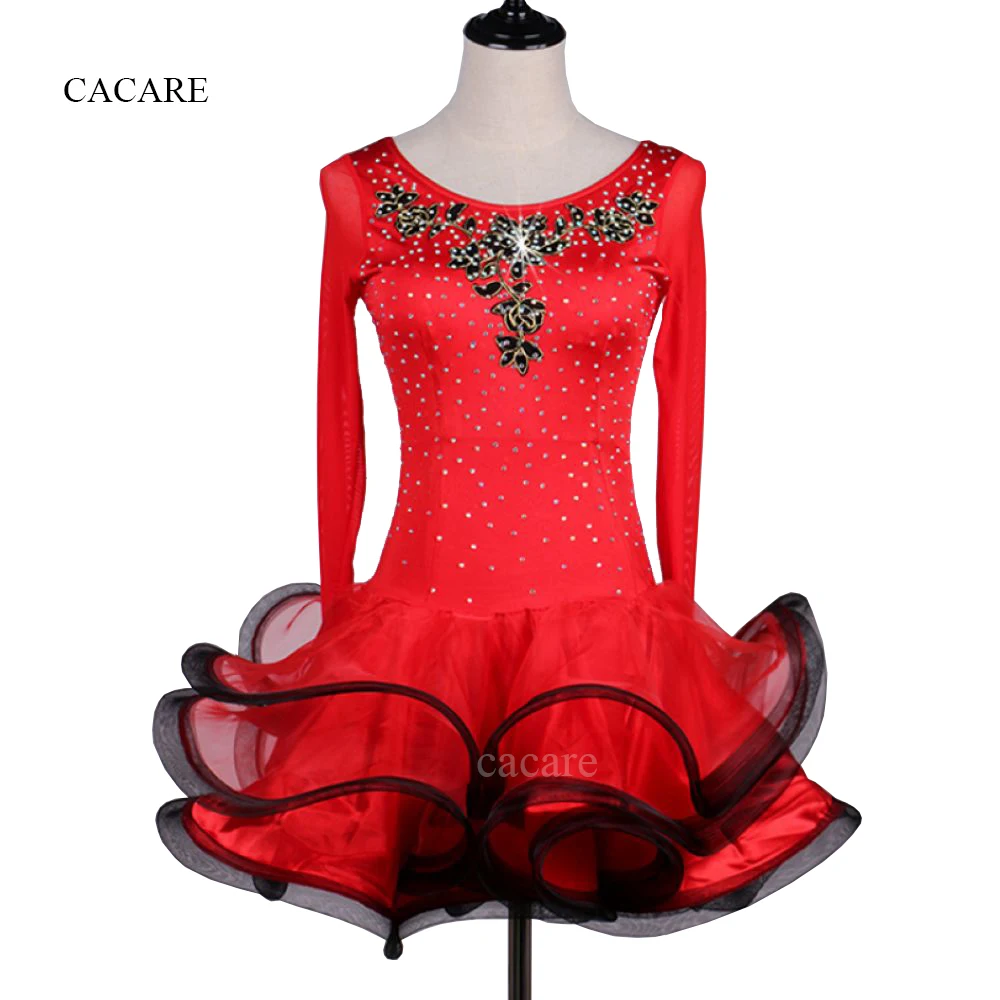 

Dance Wear Latina Dance Dress Women Girls Latin Dance Competition Dresses Salsa Samba Costumes Formal Dress D0201