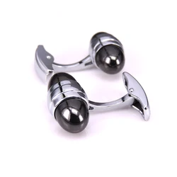 KC new high-grade crystal men's shirts Cufflinks silvery round MB Cufflinks groom wedding gift, please leave a message.