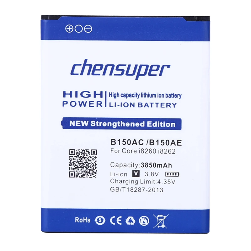 chensuper 3850mAh B150AC B150AE Battery for Samsung Galaxy Core i8260 i8262 g3502u g3502 g3508 g3509 Replacement phone battery