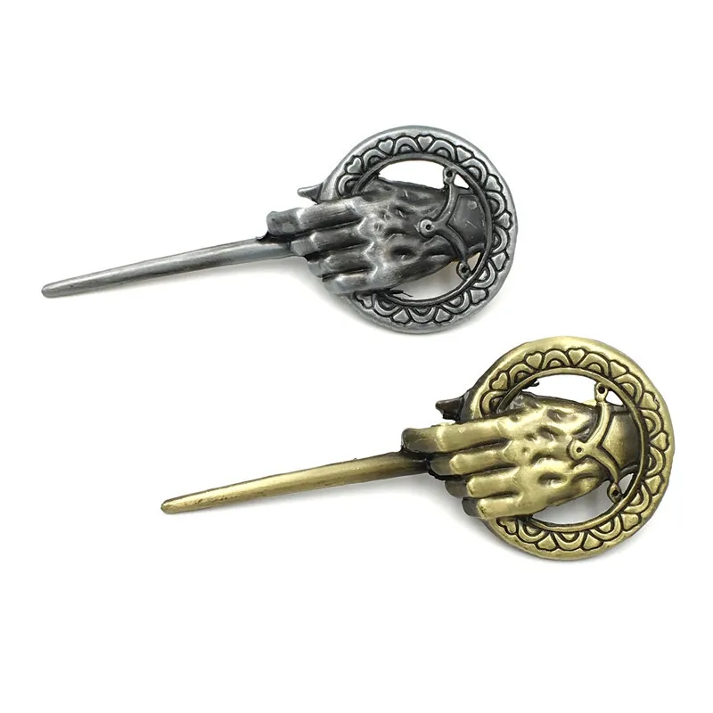 20PCS/LOT Wholesale Brooch Pins Song of Ice and Fire Brooches Hand of The King Lapel Pin Badge Souvenir Gifts