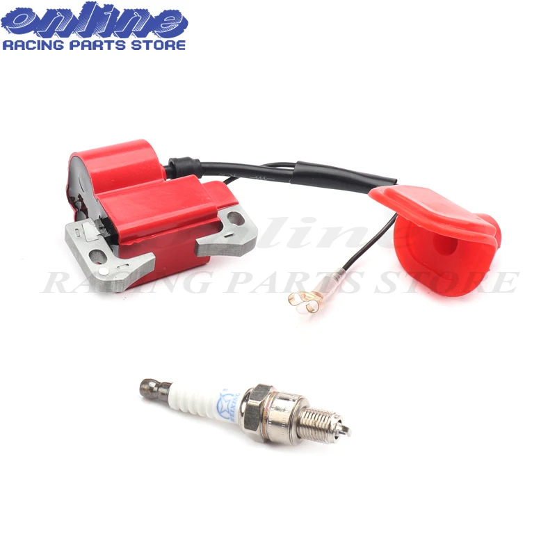 47cc 49cc 2 Stroke Engine Pocket Bike Pit Dirt Bike Mini Minimotor ATV Quad Ignition Coil  Spark Plug NEW