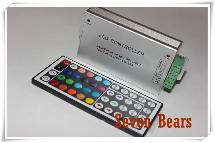 Imagem -04 - Controle Remoto ir 24a 44 Teclas Controle Led Rgb dc 12v24v para 50503528 Tira de Led Waffle