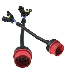 2PCS D2 D2S D2R D2C HID Wiring Harness Adapter AMP Converter Wire Plug Cable Connectors D2S Socket Base Car Accessory